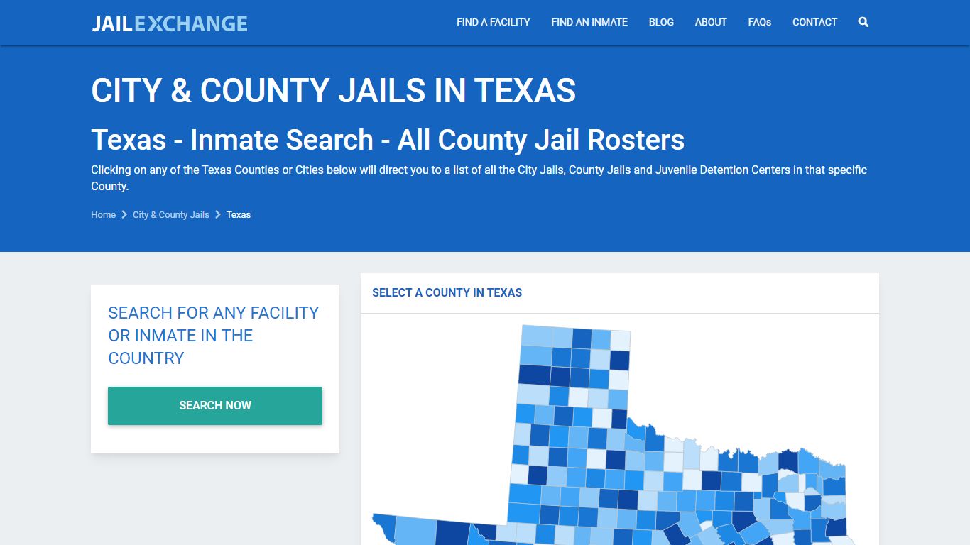 Texas Inmate Search - All County Jail Rosters | Jail Exchange